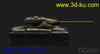 3D打印模型美国_T69中型坦克的图片