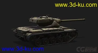 3D打印模型美国_T69中型坦克的图片