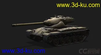 3D打印模型美国_T69中型坦克的图片