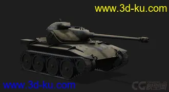 3D打印模型美国_T71轻型坦克的图片