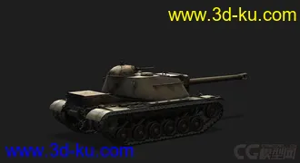 3D打印模型美国_T110E4自行反坦克炮的图片