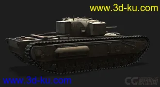 3D打印模型英国_Churchill_I邱吉尔坦克的图片