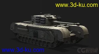 3D打印模型英国_Churchill_VII 邱吉尔坦克的图片