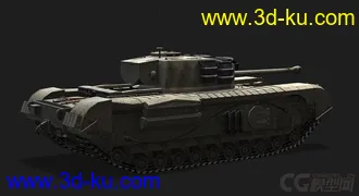 3D打印模型英国_Churchill_VII 邱吉尔坦克的图片
