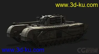 3D打印模型英国_Churchill_VII 邱吉尔坦克的图片