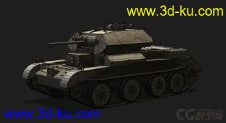 3D打印模型英国_Cruiser_Mk_III巡洋坦克的图片