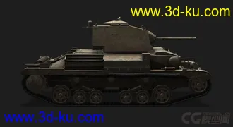 3D打印模型英国_Cruiser_Mk_II巡洋坦克的图片