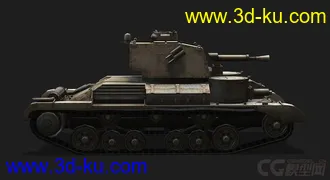 3D打印模型英国_Cruiser_Mk_I 十字军式坦克的图片