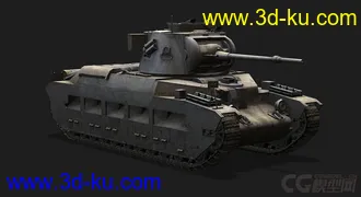 3D打印模型英国_Matilda玛蒂尔达步兵坦克的图片