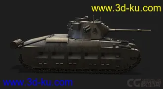 3D打印模型英国_Matilda玛蒂尔达步兵坦克的图片