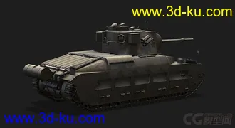 3D打印模型英国_Matilda玛蒂尔达步兵坦克的图片