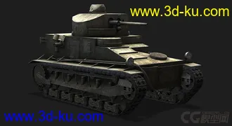 3D打印模型英国_Medium_Mark_I_Mk I坦克的图片