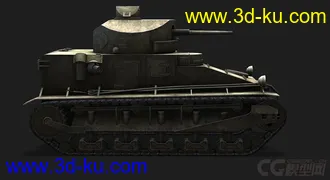 3D打印模型英国_Medium_Mark_I_Mk I坦克的图片