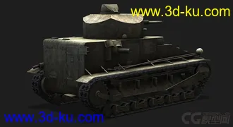 3D打印模型英国_Medium_Mark_I_Mk I坦克的图片