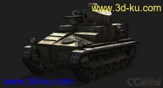 3D打印模型英国_Medium_Mark_I_Mk I坦克的图片