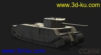 3D打印模型英国_TOG_II重型坦克的图片