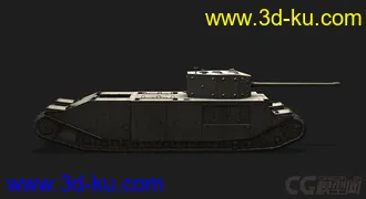 3D打印模型英国_TOG_II重型坦克的图片