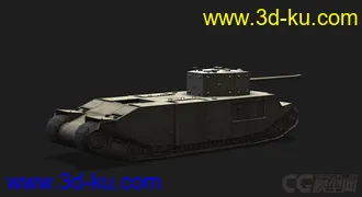 3D打印模型英国_TOG_II重型坦克的图片