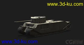 3D打印模型英国_TOG_II重型坦克的图片