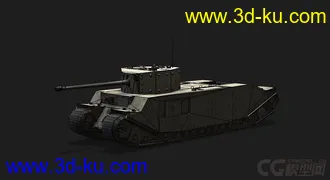3D打印模型英国_TOG_II重型坦克的图片