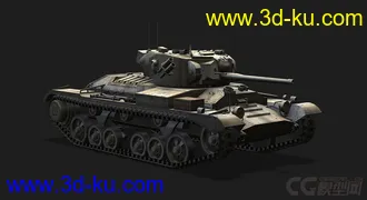 3D打印模型英国_Valentine瓦伦丁步兵坦克的图片