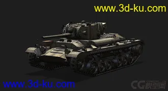 3D打印模型英国_Valentine瓦伦丁步兵坦克的图片