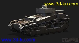 3D打印模型英国_Vickers_Medium_Mk_III奇伏坦主战坦克3的图片