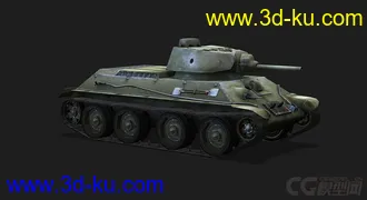 3D打印模型苏联 俄罗斯_A-20轻型坦克的图片