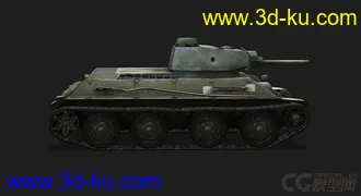 3D打印模型苏联 俄罗斯_A-20轻型坦克的图片
