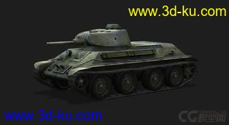 3D打印模型苏联 俄罗斯_A-20轻型坦克的图片