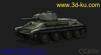 3D打印模型苏联 俄罗斯_A-20轻型坦克的图片