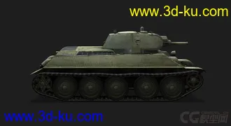 3D打印模型苏联 俄罗斯_A-32中型坦克的图片