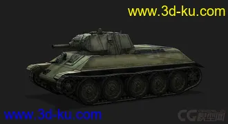 3D打印模型苏联 俄罗斯_A-32中型坦克的图片