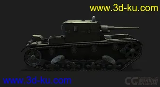 3D打印模型苏联 俄罗斯_AT-1自行反坦克炮的图片
