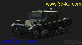3D打印模型苏联 俄罗斯_AT-1自行反坦克炮的图片