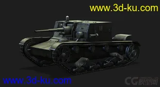 3D打印模型苏联 俄罗斯_AT-1自行反坦克炮的图片