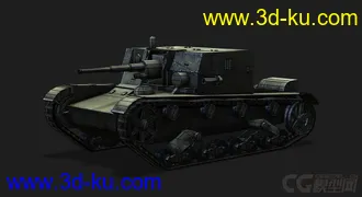 3D打印模型苏联 俄罗斯_AT-1自行反坦克炮的图片