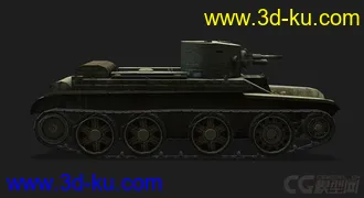 3D打印模型苏联 俄罗斯_BT-2轻型坦克的图片