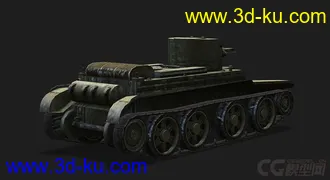 3D打印模型苏联 俄罗斯_BT-2轻型坦克的图片