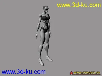 3D打印模型女孩绑定的图片