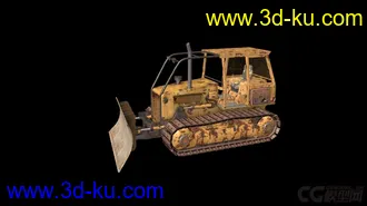 3D打印模型材质还不错的推土机的图片