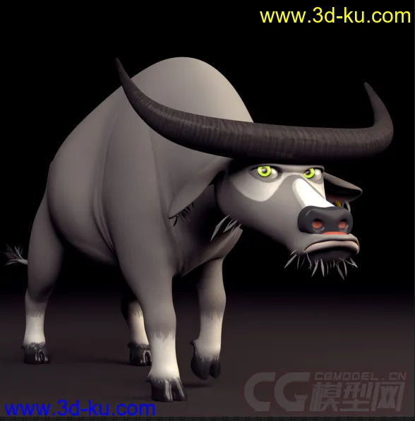 卡通牛 卡通公牛 cartoon bulls模型的图片1