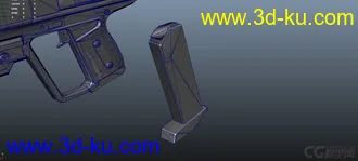 3D打印模型科幻手枪的图片
