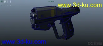 3D打印模型科幻手枪的图片