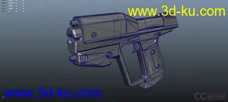3D打印模型科幻手枪的图片