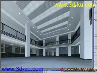医院大厅模型带材质的图片