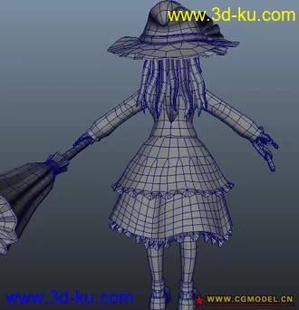 独家发布！雾雨魔理沙的模型~（模型已上传）的图片