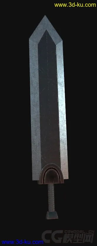 3D打印模型千年积木和一把剑的图片