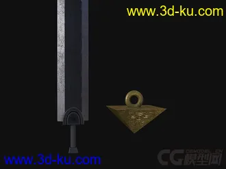 3D打印模型千年积木和一把剑的图片