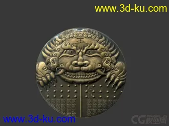 3D打印模型监狱雕塑 狴犴 铜雕 浮雕的图片